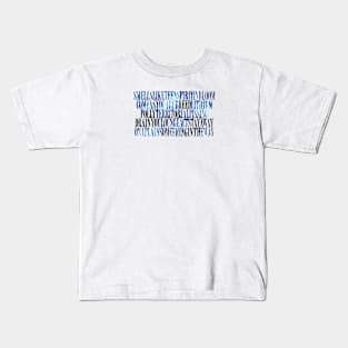 Nevermind Tracklist Kids T-Shirt